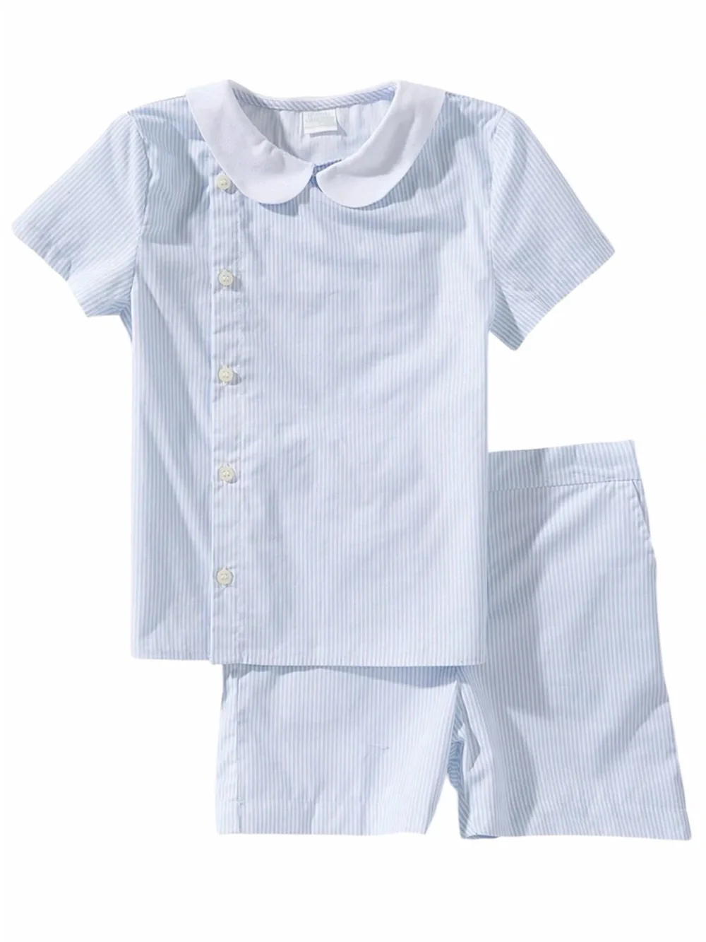 Edgehill Collection Little Boys Woven Stripe Shirt & Shorts Set 4T NWT